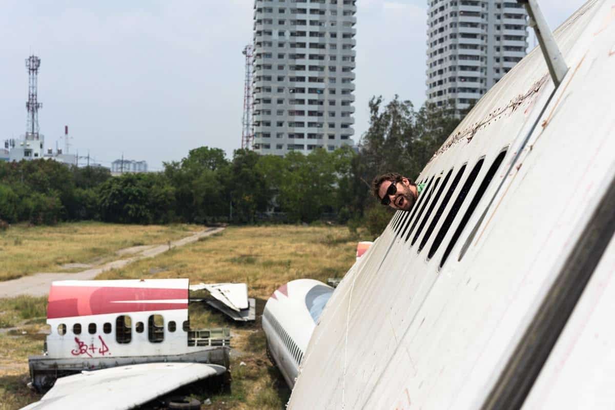 Jazza's Head Bangkok's Airplane Graveyard