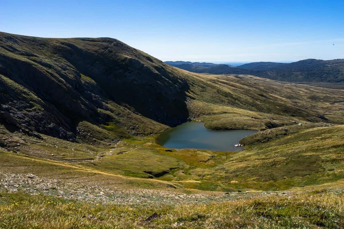 Alpine Lake Climbing Mount Kosciuszko