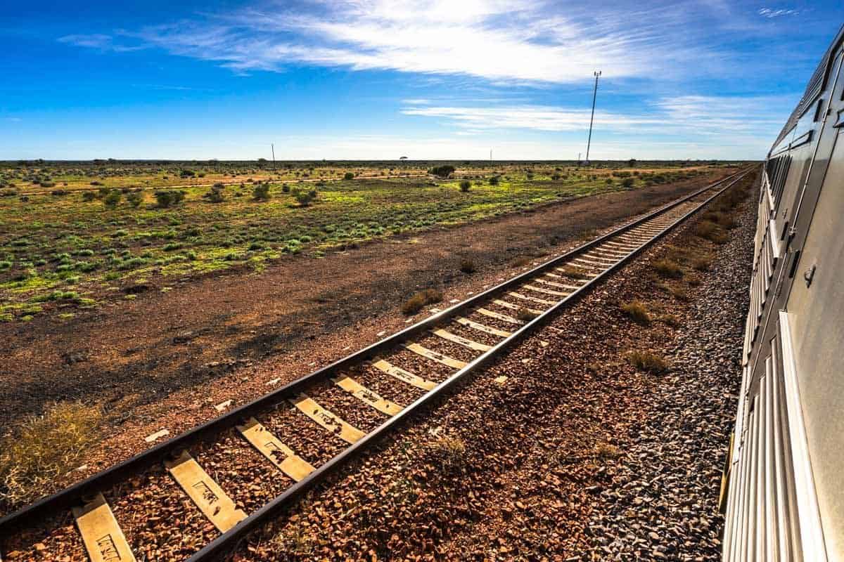 Rail Tracks Outback Indian Pacific Rail Journey #Journeybeyond