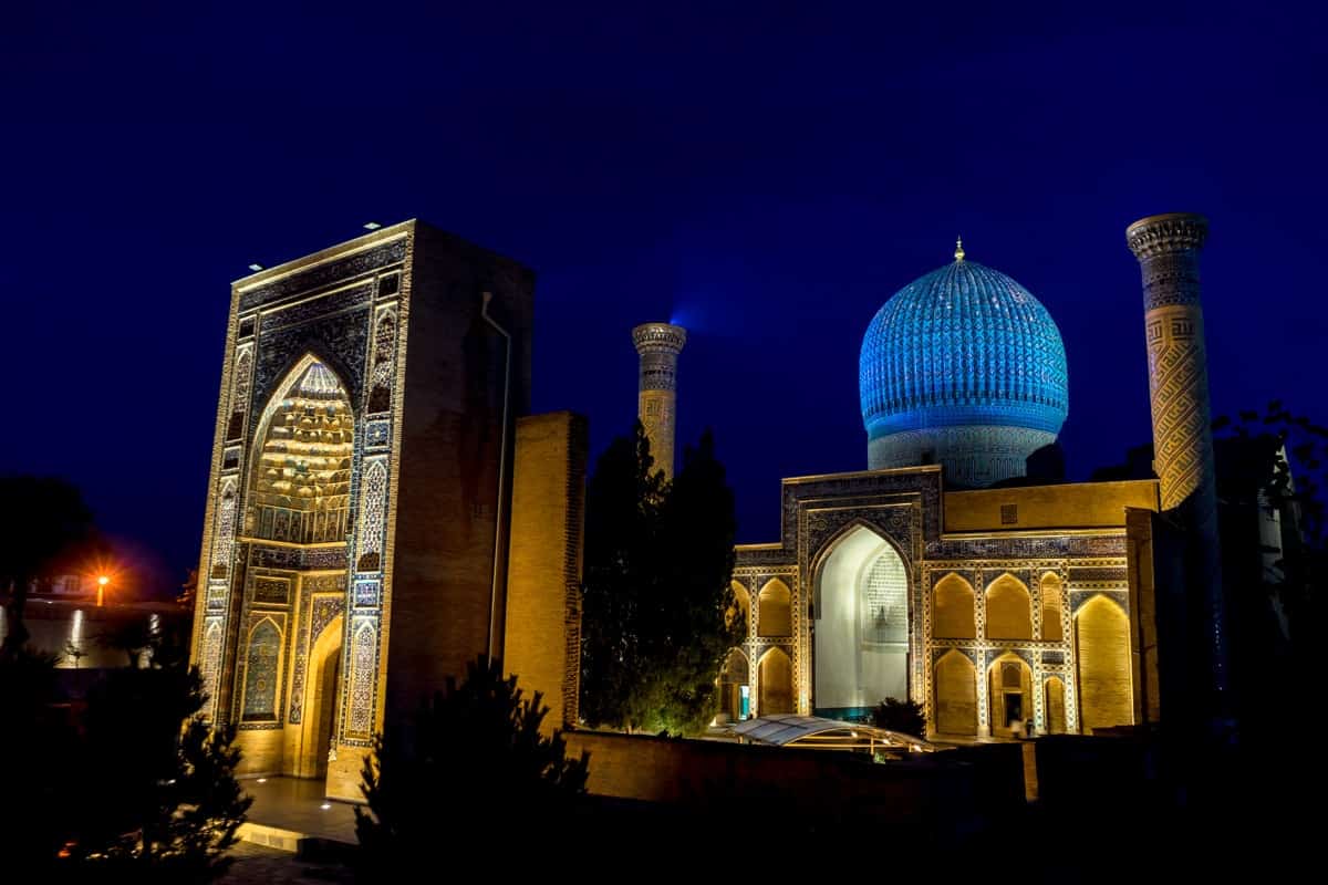 Gur Emir Night Uzbekistan Photography