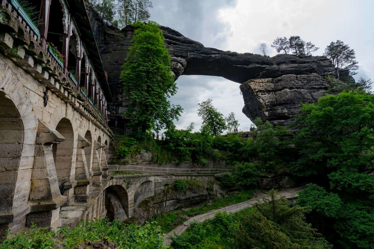 Largest Natural Sandstone Arch In Europe Hiking Bohemian Switzerland National Park