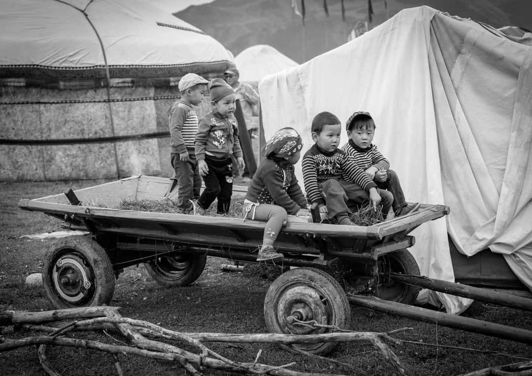 Wooden Cart People Of World Nomad Games Kyrgyzstan