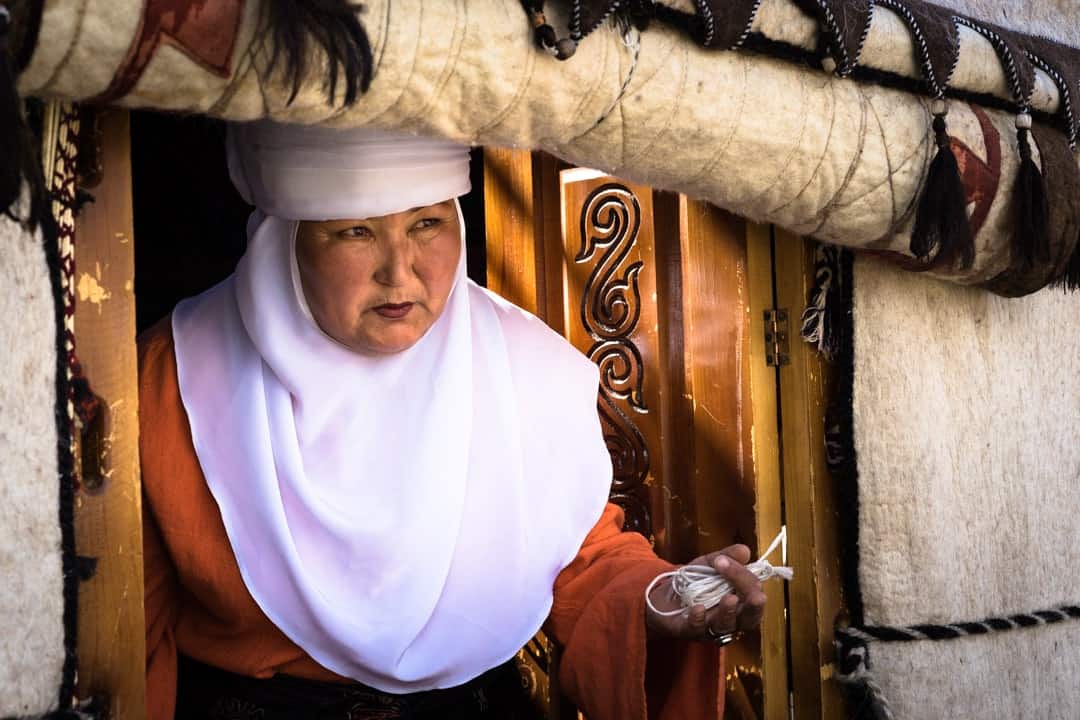 Lady Yurt People Of World Nomad Games Kyrgyzstan