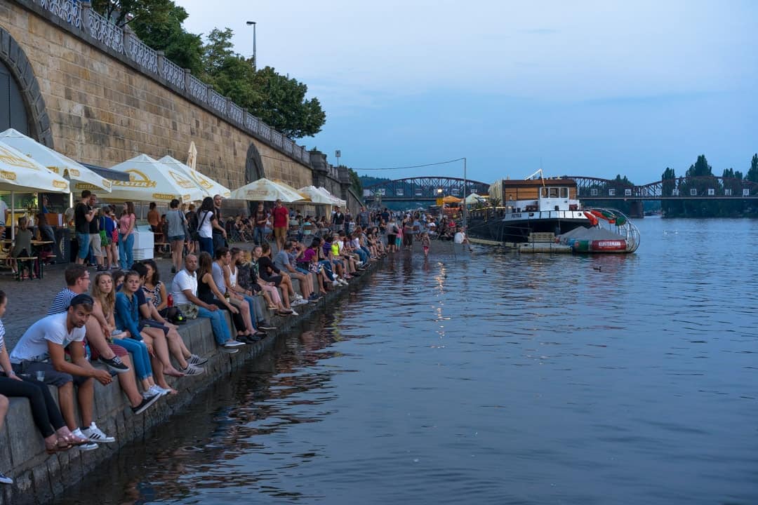 Vltava River Drinking What To Do In Prague