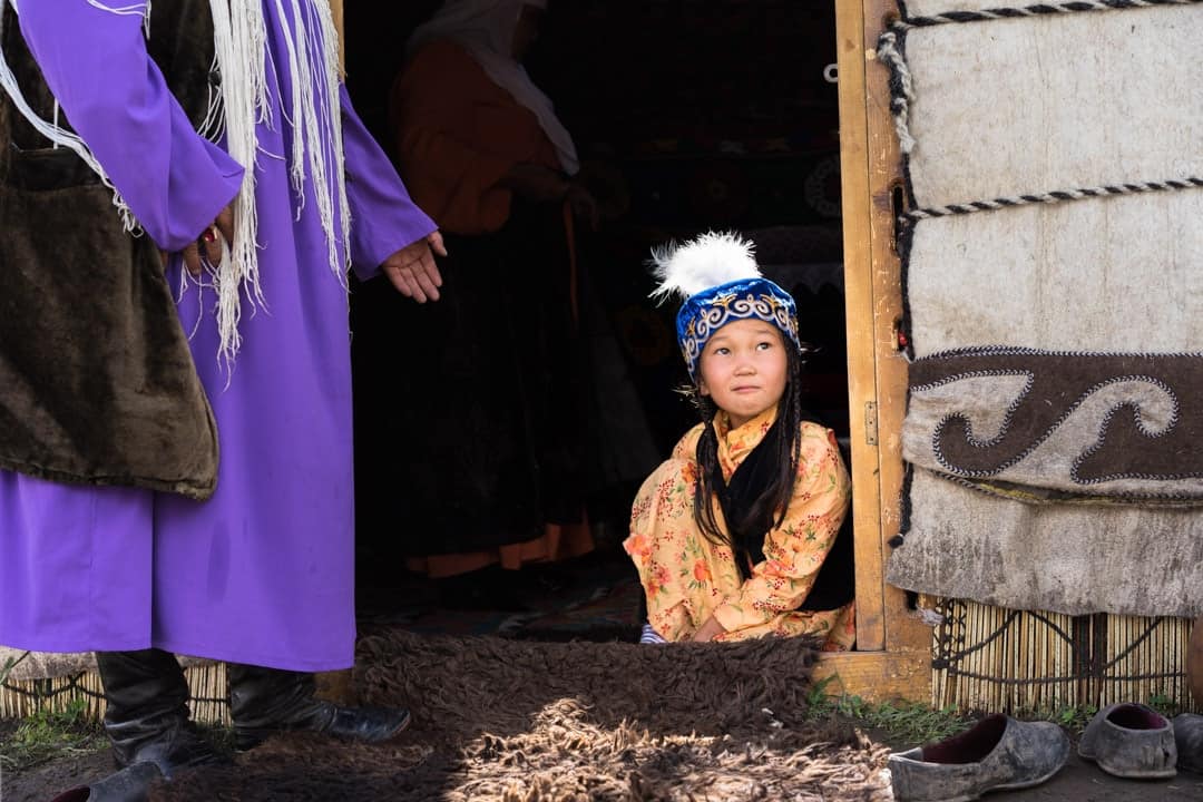 Little Girl People Of World Nomad Games Kyrgyzstan