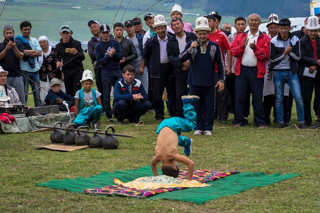 Young Boy Acrobatics Kyrchyn Gorge