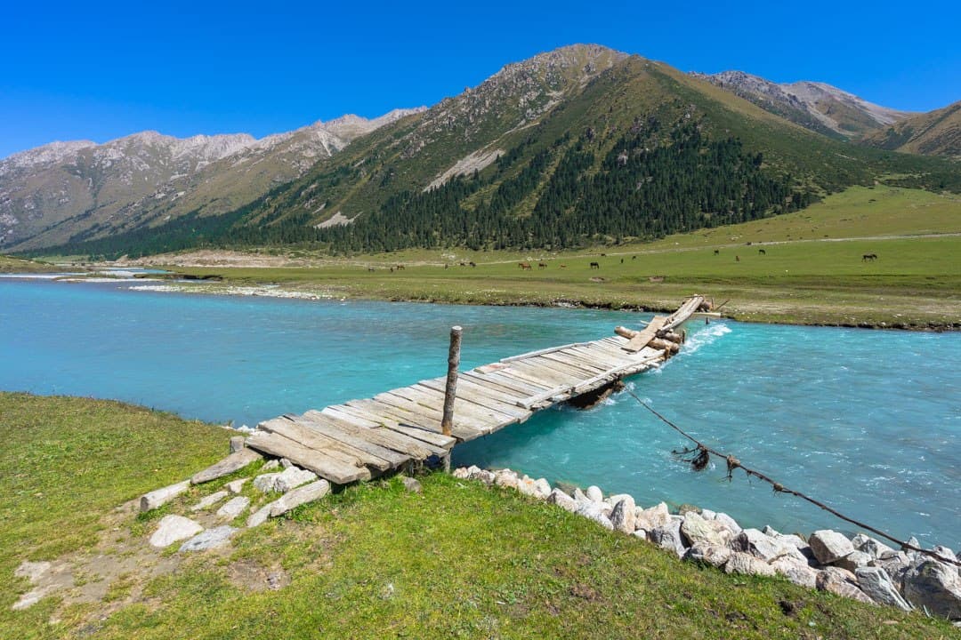 Bridge Tiorgei Ak-Suu River