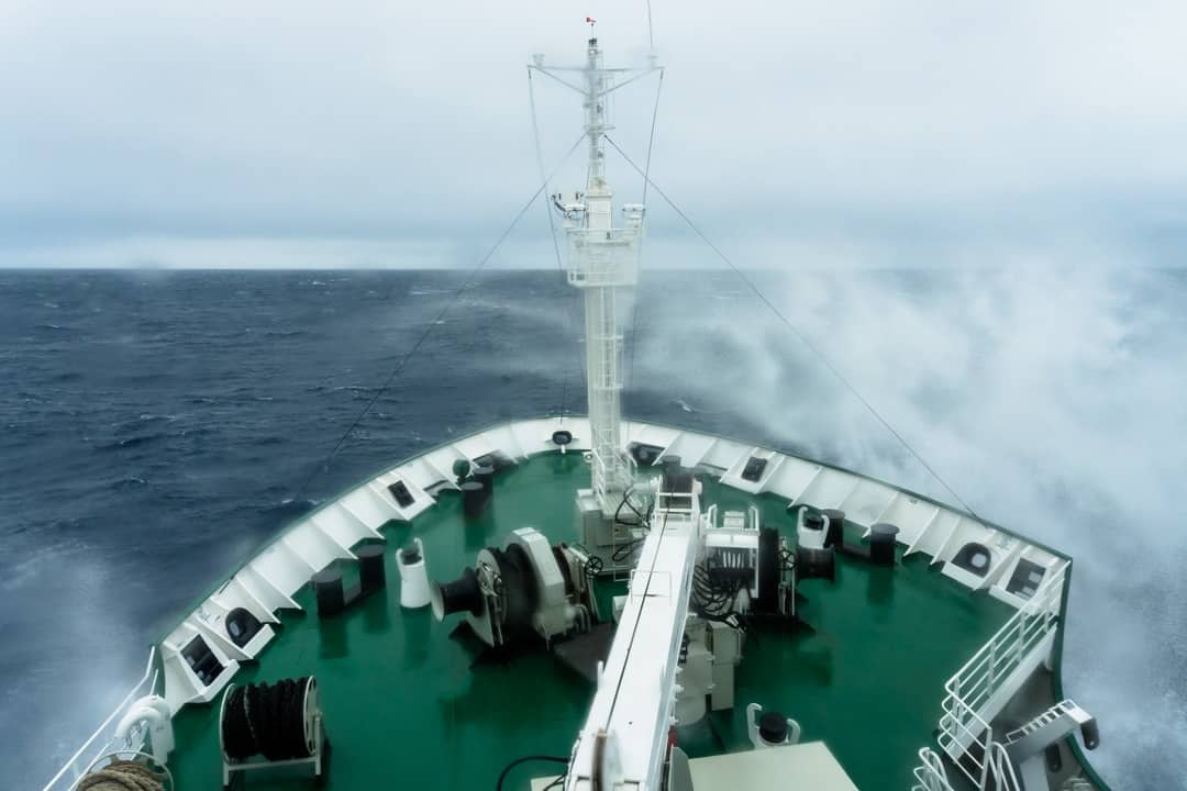 Sea Spray Crossing The Drake Passage From Ushuaia To Antarctica