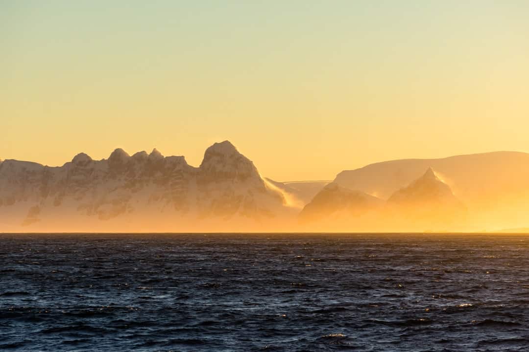 Antarctica Sunrise Crossing The Drake Passage From Ushuaia To Antarctica