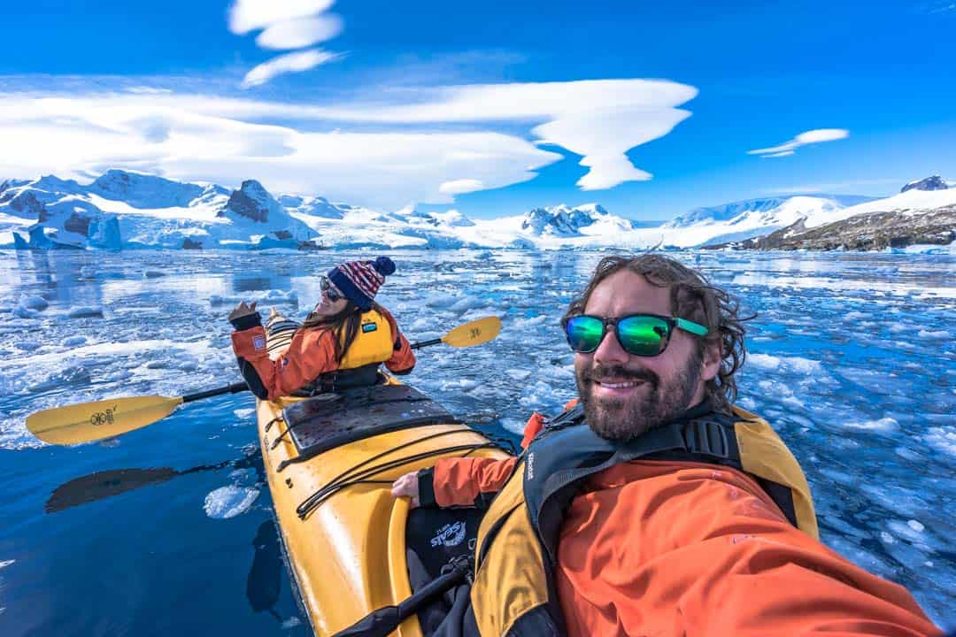 Us Nomadasaurus Kayaking In Antarctica