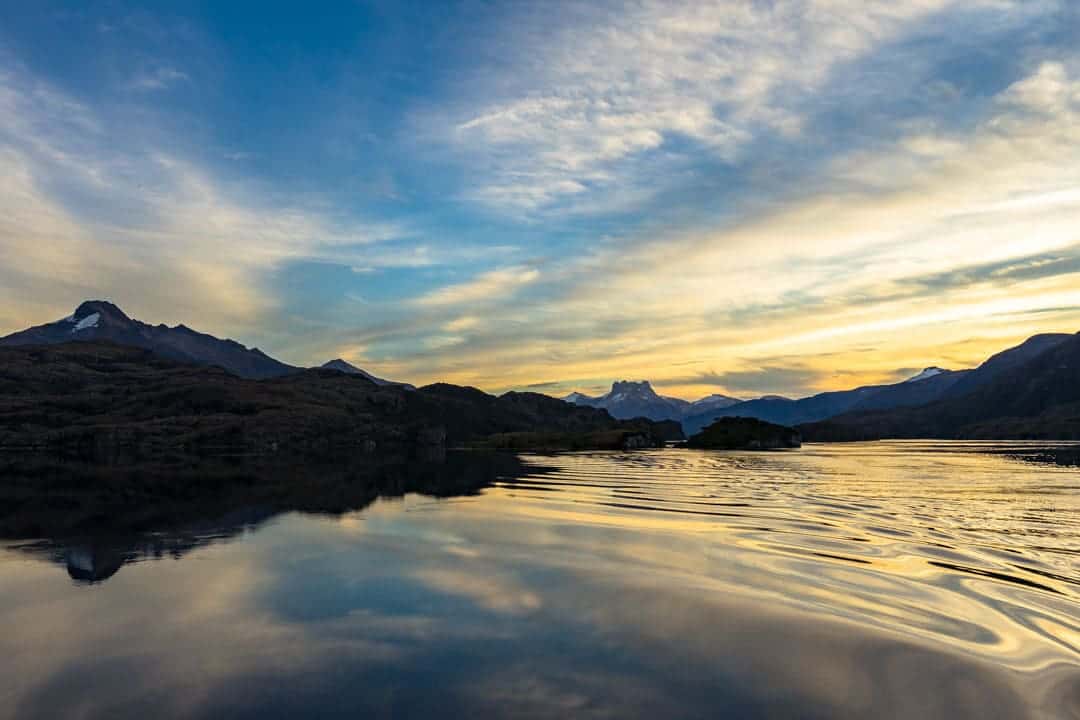 Sunset Chile Fjords