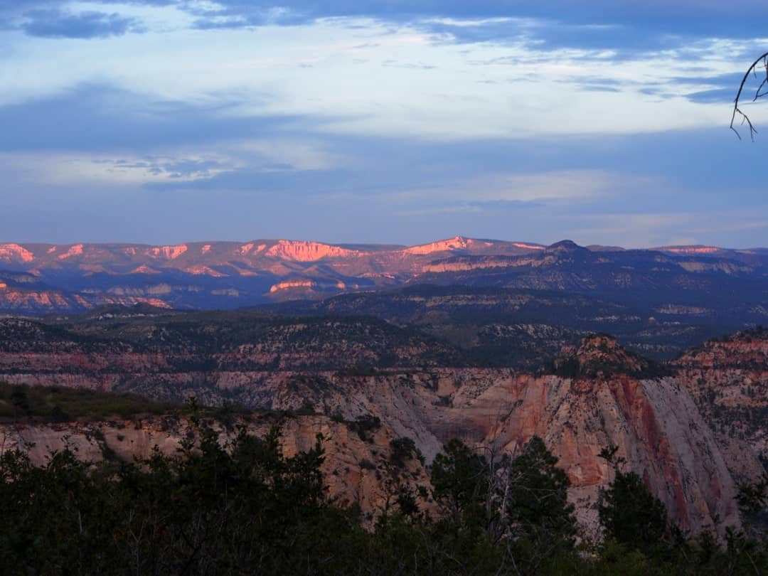 Overnight Camping Along Zion Canyon West Rim, Utah