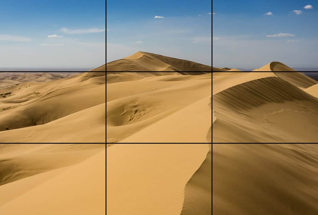 Khongor Sand Dunes Rule Of Thirds