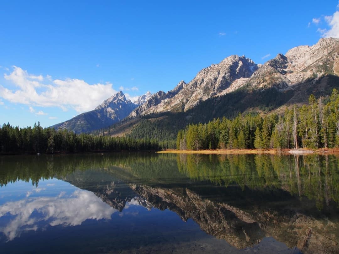 View Of The Teton Mountain Range On An Early Morning Hike Grand Teton N.p. Wyoming