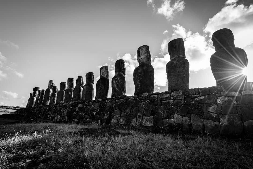 Moai Black And White Things To Do In Easter Island