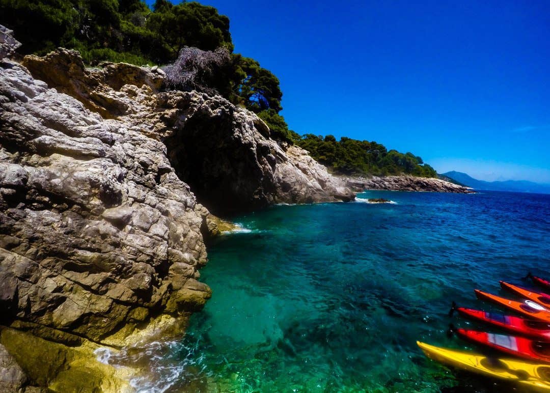 Ourside The Blue Cave - Kayaking In Dubrovnik