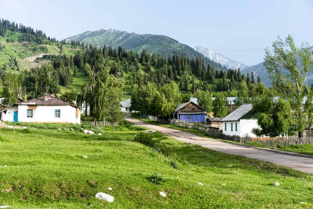 Town Jyrgalan Village Kyrgyzstan