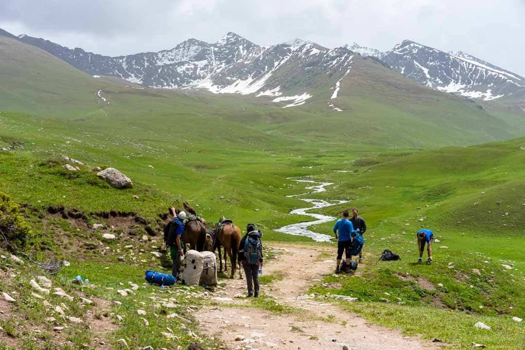 First Night Camping Keskenkija Loop Jyrgalan Trek