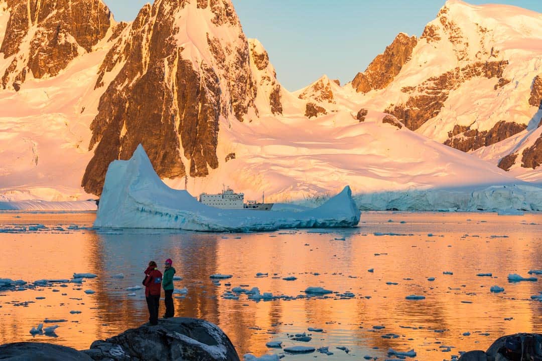 Sunset Hovgaard Island Camping In Antarctica