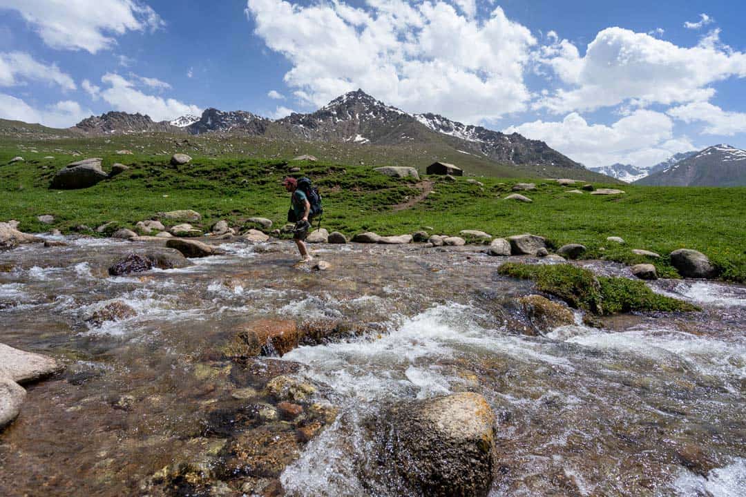 Crossing River Keskenkija Loop Jyrgalan Trek