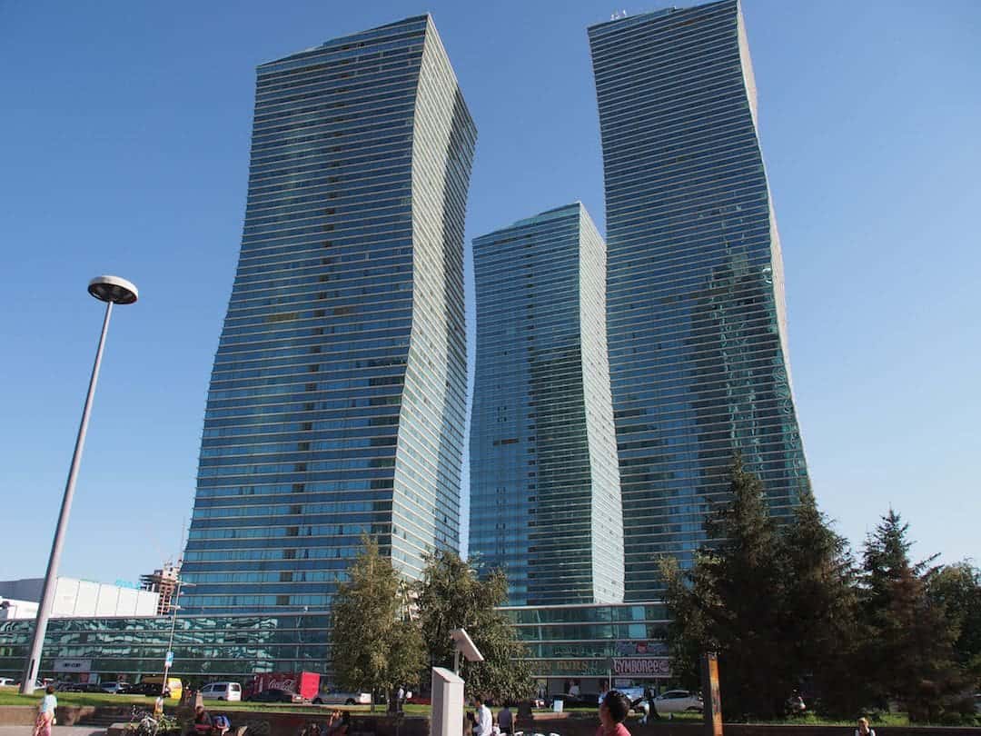 Some Wonky Buildings In Astana, Kazakhstan