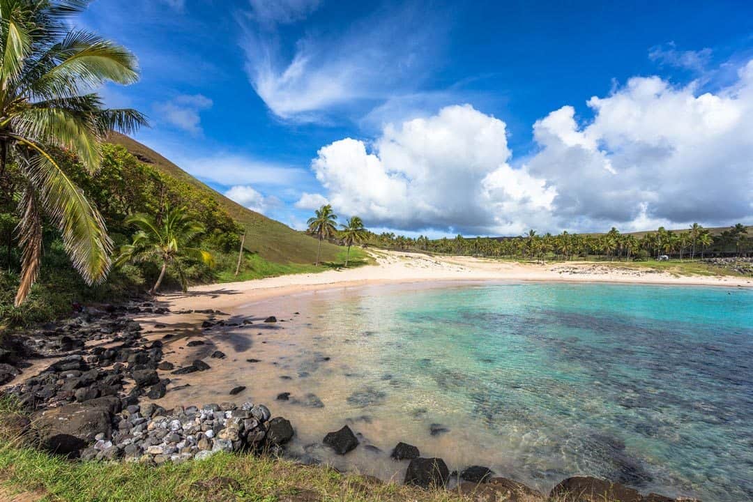 Anakena Beach Easter Island Photos Of Chile