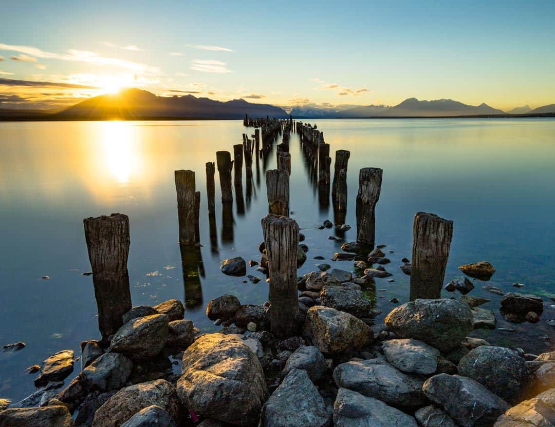 Puerto Natales Sunset Pier Photos Of Chile