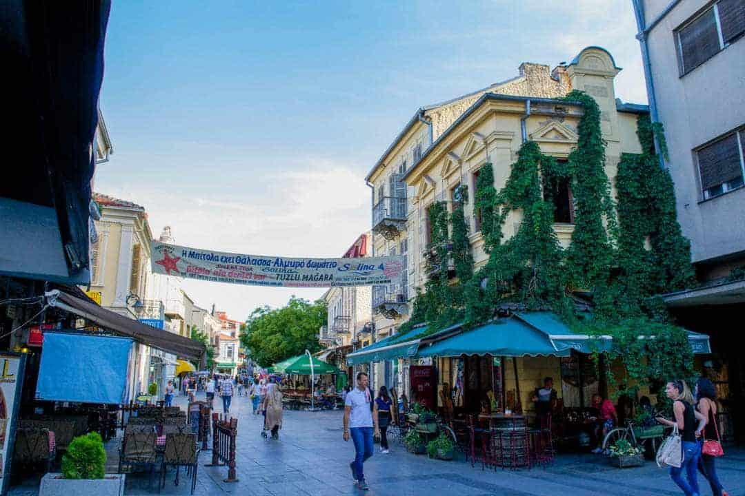 Sirok Sokak Street In Bitola, Macedonia