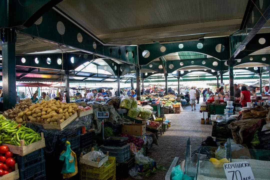 Fresh Vegetables In Bitola's Old Bazaar , Macedonia 