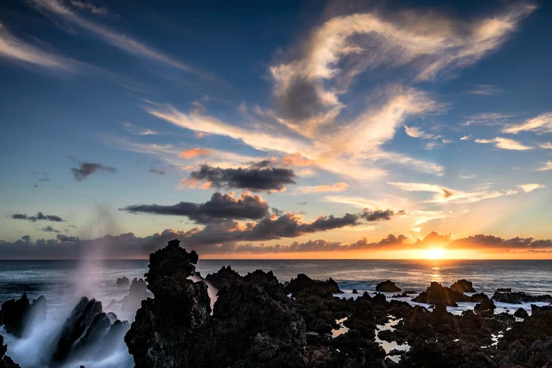 Easter Island Sunset Photos Of Chile