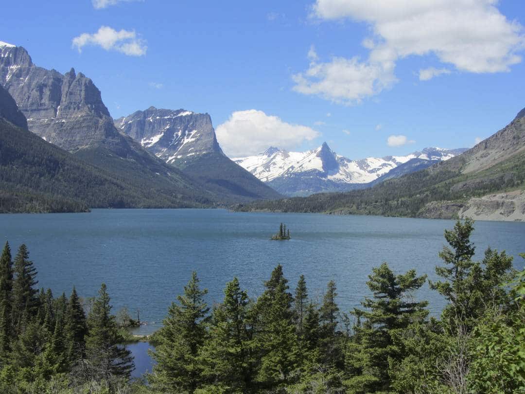 Saint Mary Lake - Motorbiking Glacier National Park 