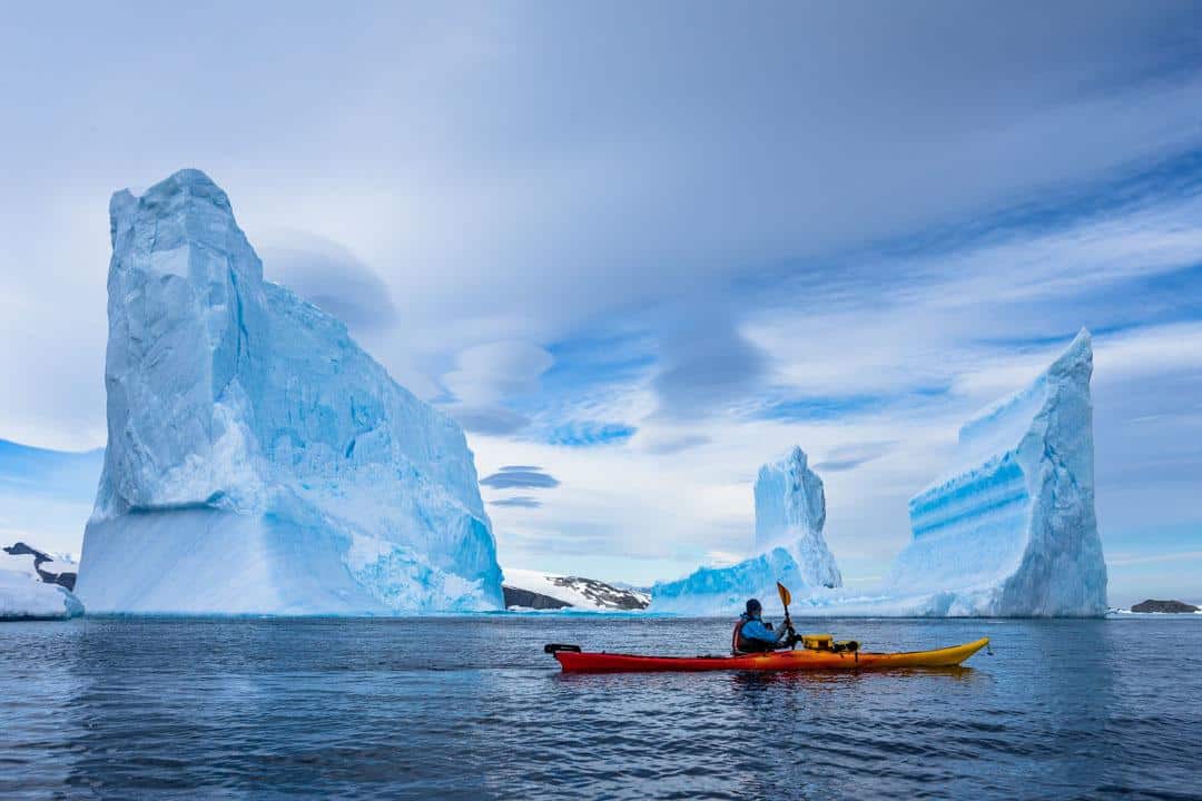 Kayaking Cierva Cove Antarctica