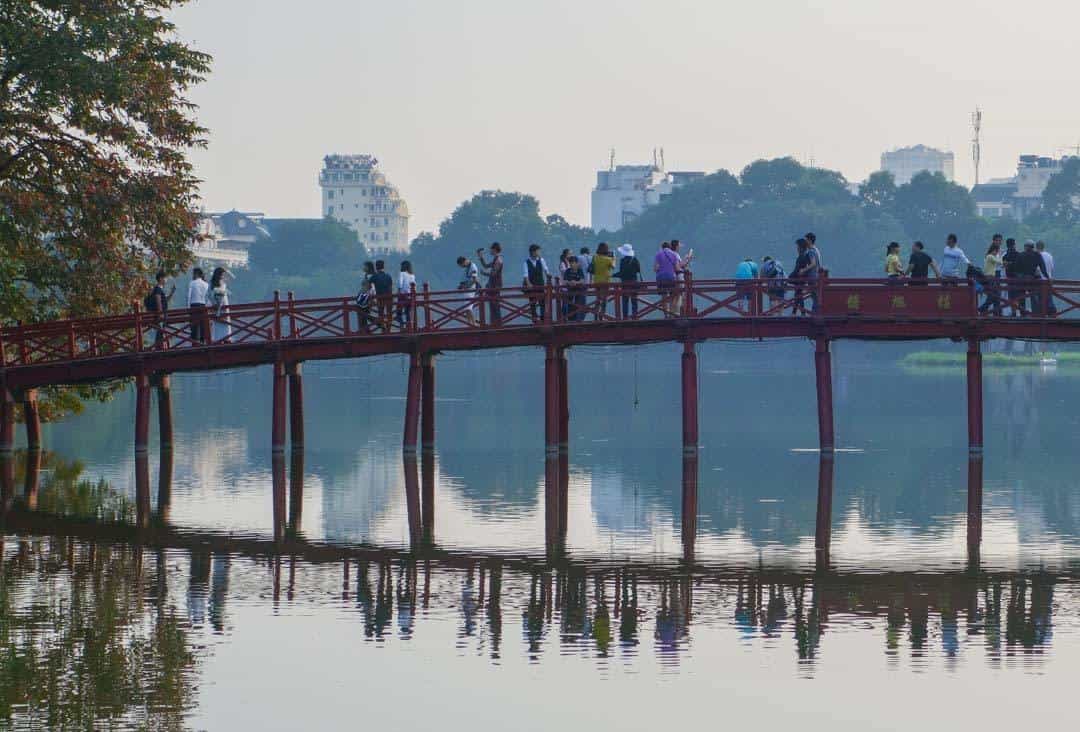 Bridge To Temple Things To Do In Hanoi