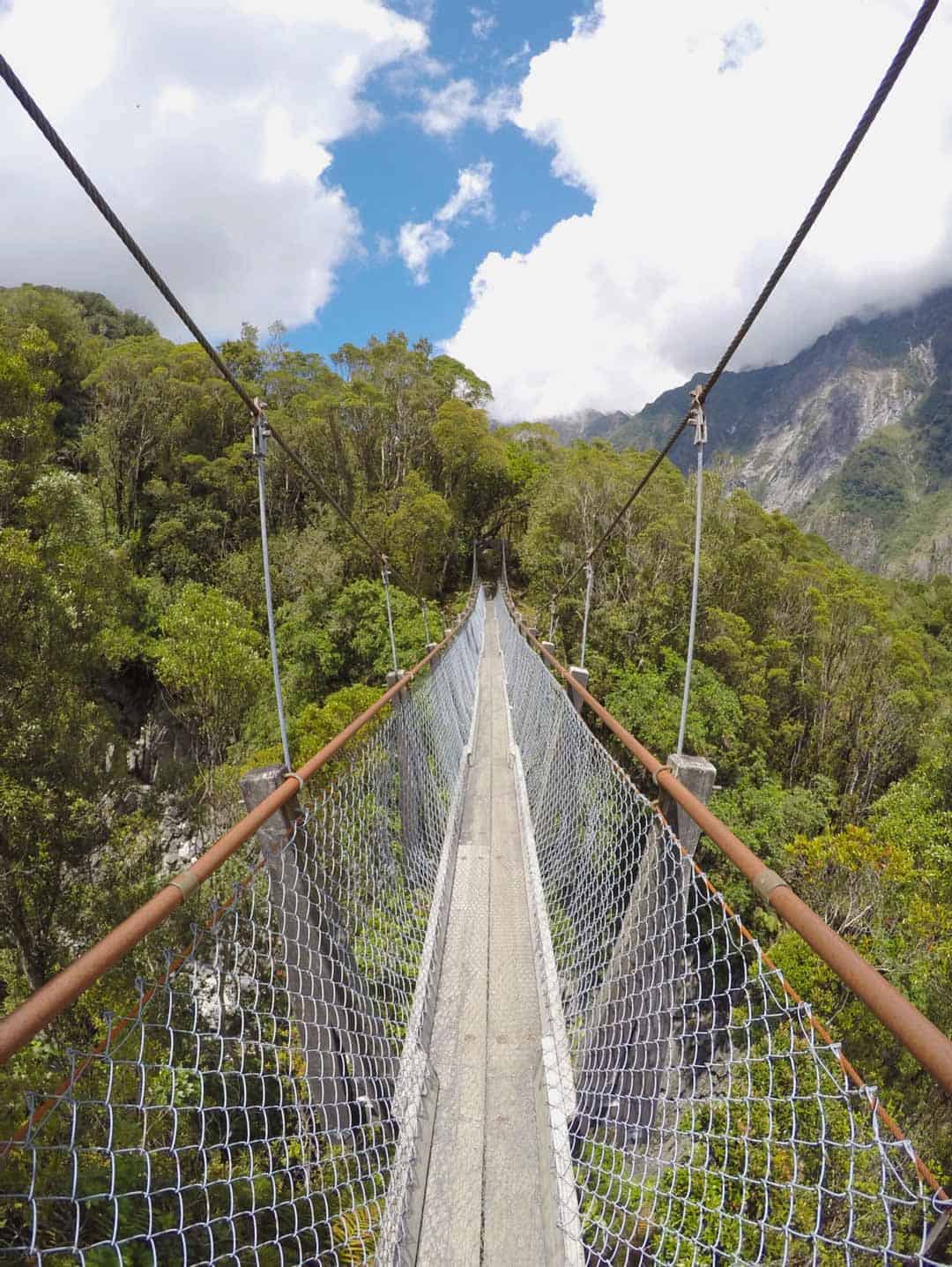 Swing Bridge Trekking In New Zealand