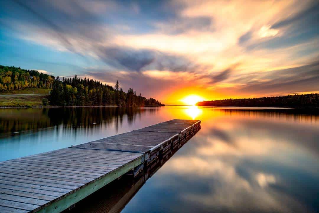 Pier Clear Lake Sunset