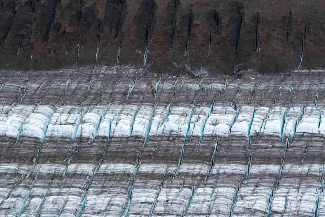 Crevasses Kaskawulsh Glacier