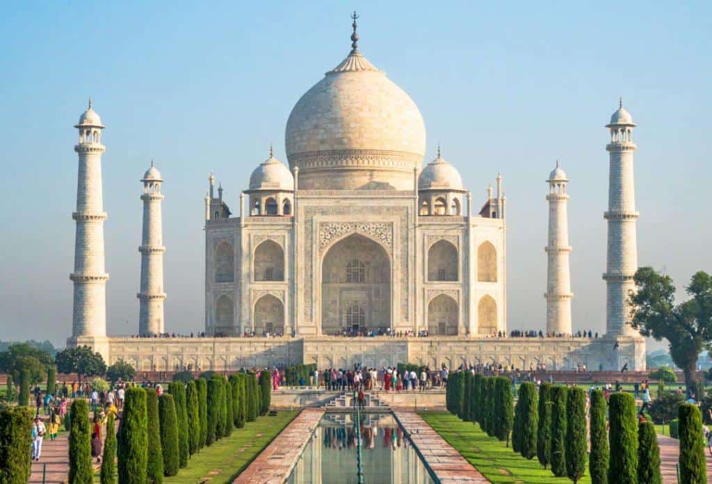 Taj Mahal Sunrise On The Golden Triangle Tour India.