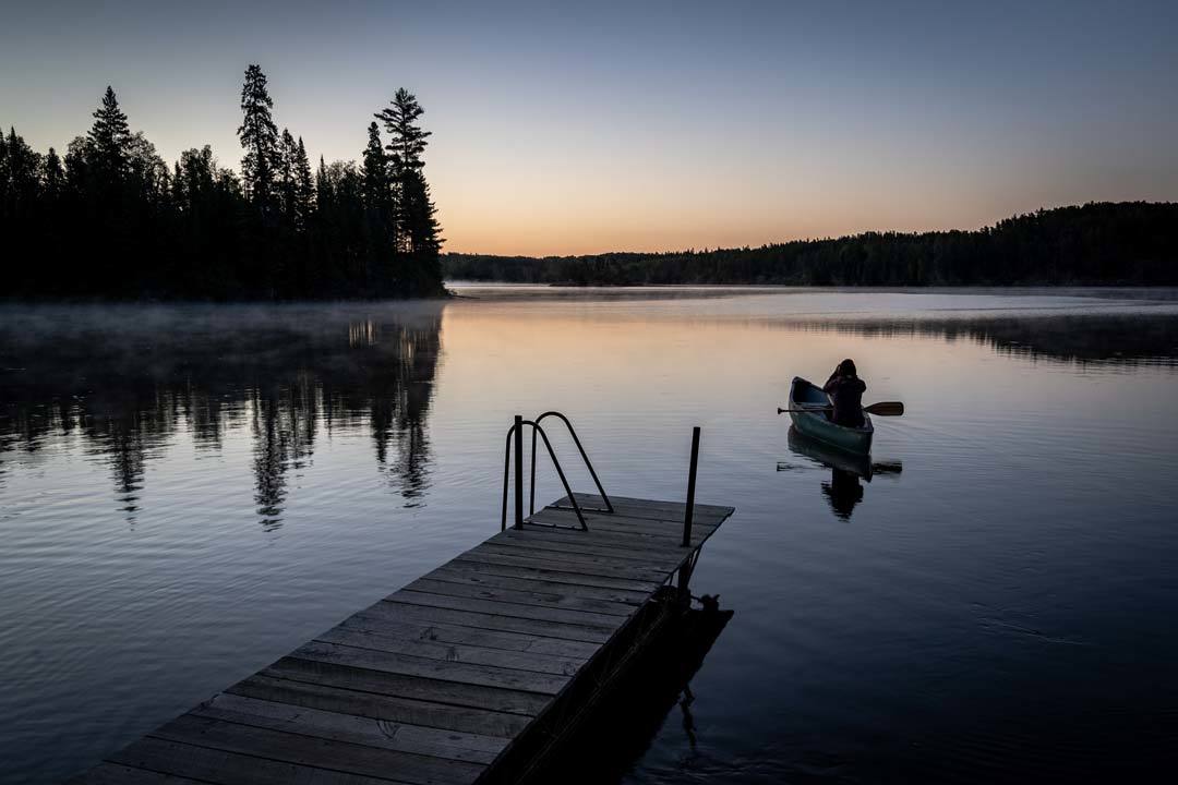 Alesha Sunrise Canoe Manitoba