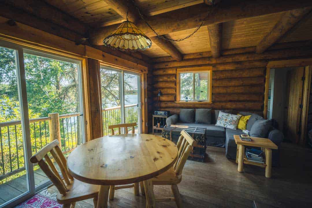 Beautiful Log Cabin Interior