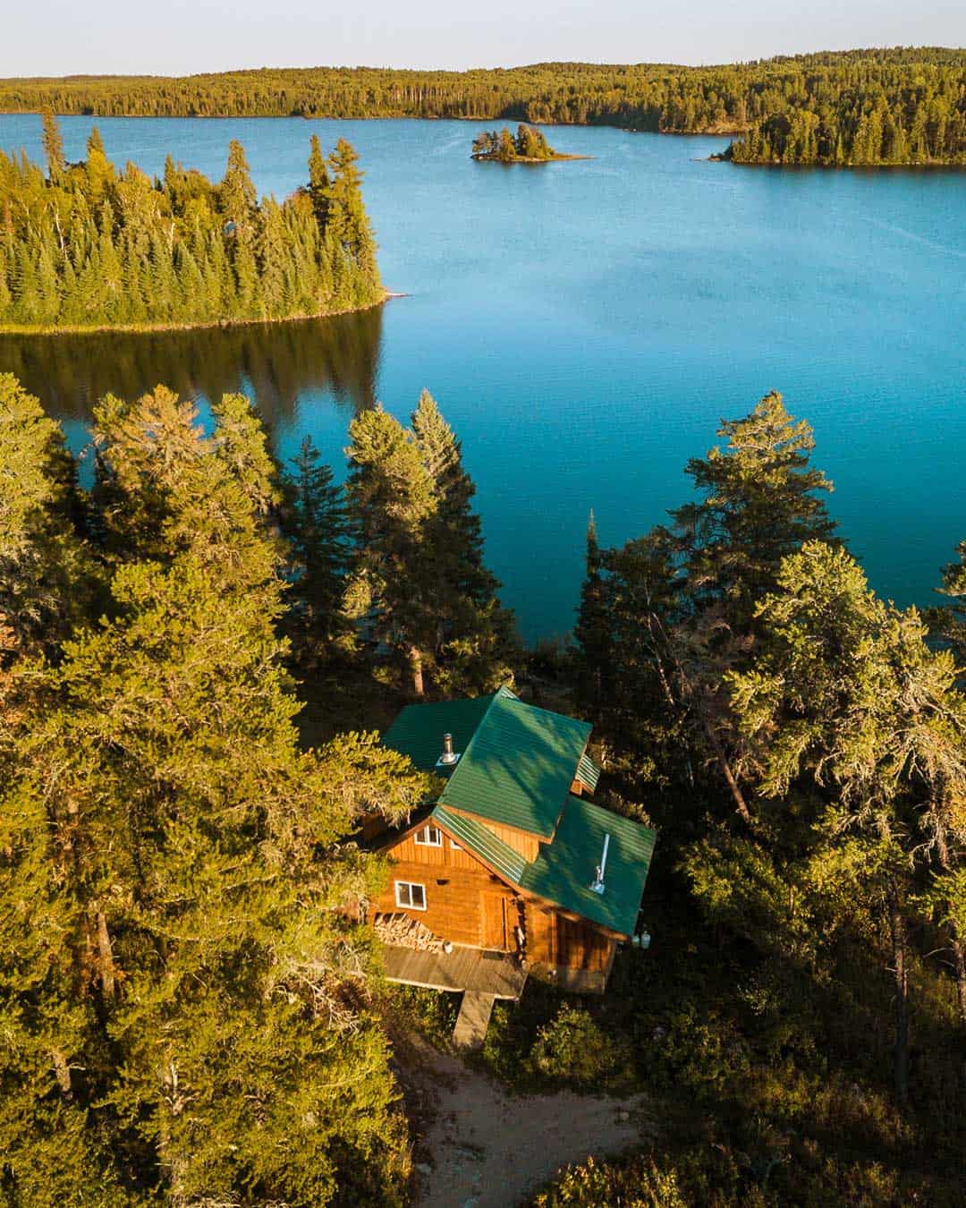 High Lake Drone Shot