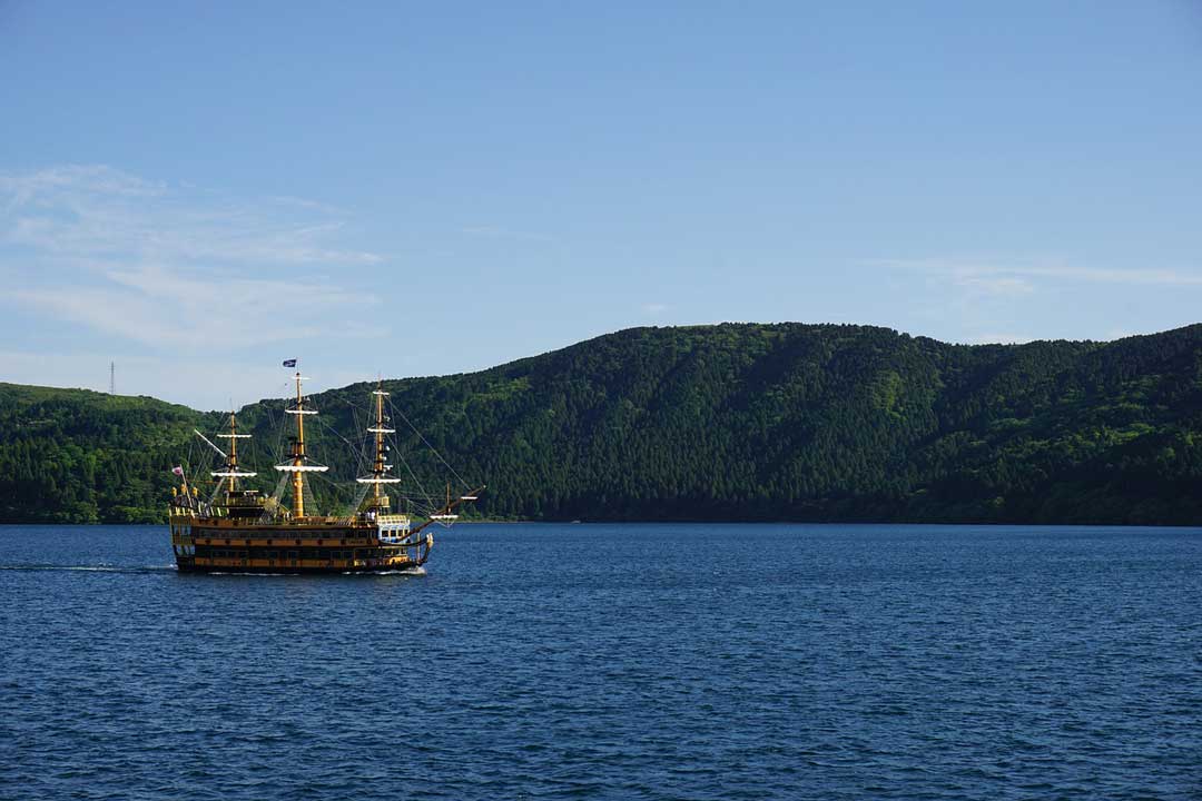 Lake Ashi, Japan, Boat, Nature, Lake, Hakone