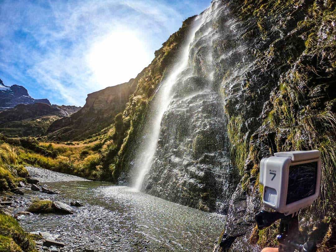 Black Dusk White express edition photographic television camera past times going on an international trip to a clandestine loc GoPro HERO7 Black Dusk White Launch inwards Queenstown, New Zealand