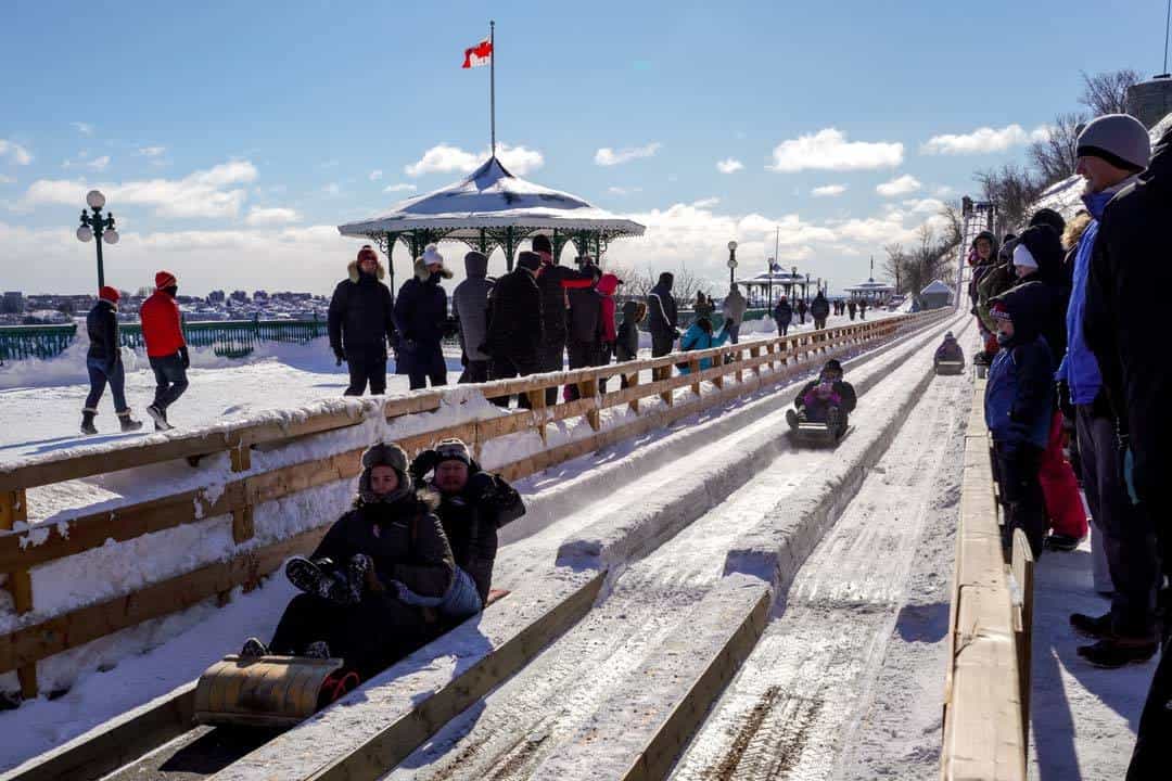 Toboggan Au 1884 Quebec City