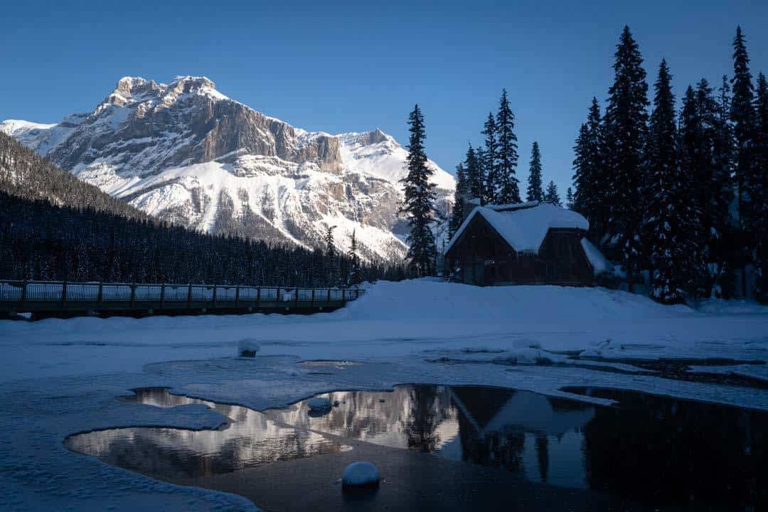 Emerald Lake Lodge In Winter