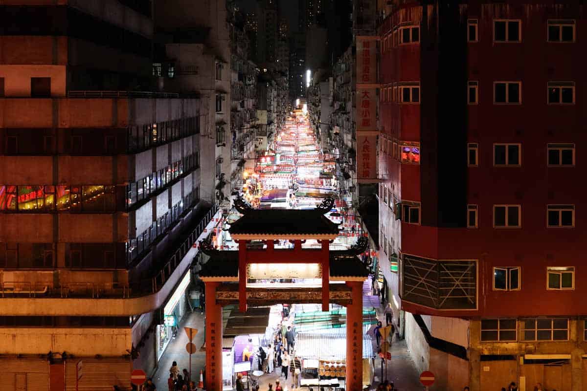 Temple Street Market Hong Kong