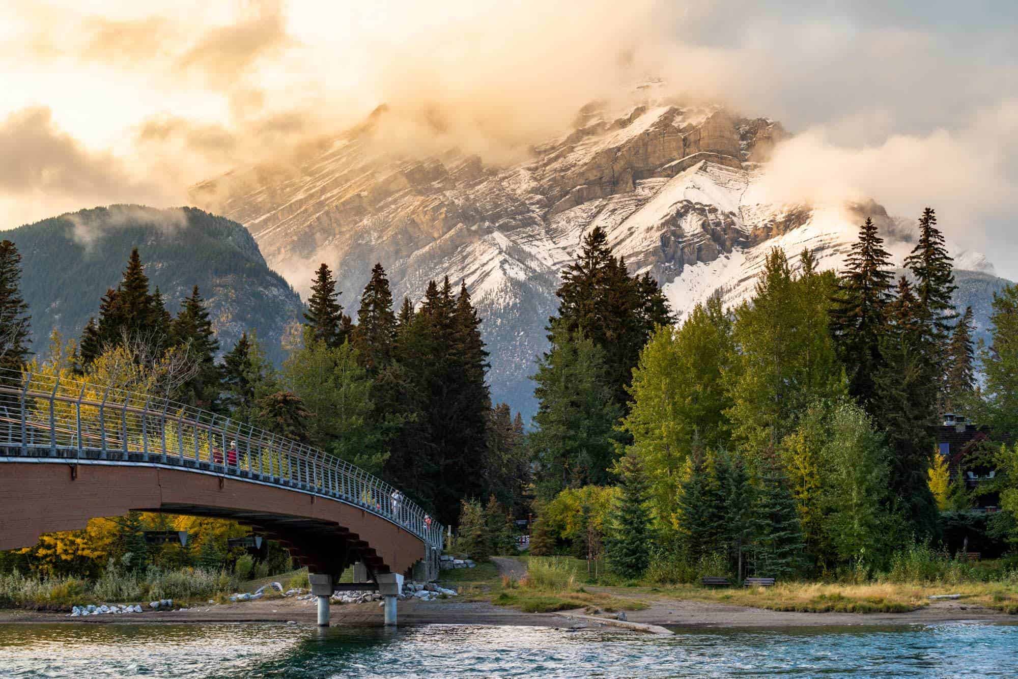 Banff tourist nomadasaurus cascade