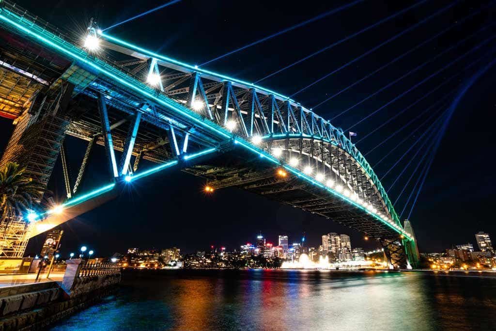 Harbour Bridge Vivid Sydney Photography Tips