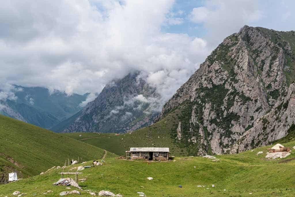 House And Mountains