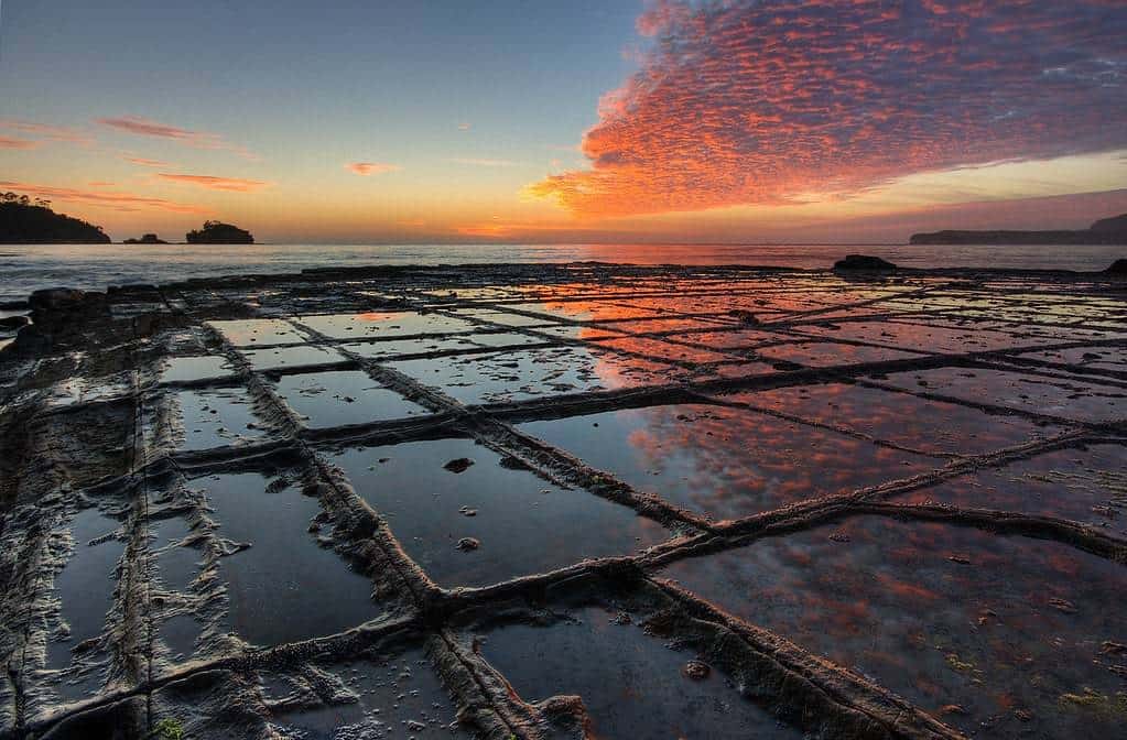 Hobart Sunrise Camping in Tasmania