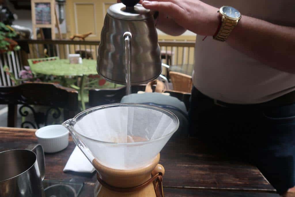 Speciality Coffee Served By A Barista In Risaralda